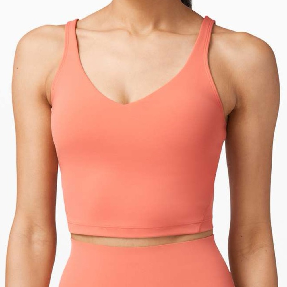 Lululemon Align Tank Rustic Coral Size 10 Athletic Sports Bra